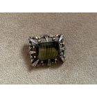 Брошь в стиле Sphinx агатовое стекло Англия 60-е