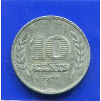 Нидерланды 10 центов 1941 , цинк