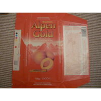 Обертка шоколада  ALPEN GOLD