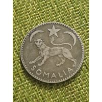 Итальянское Сомали 1 сомало 1950 г ( Леопард Серебро )