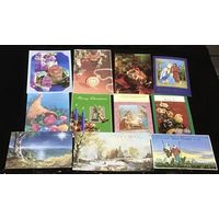 Открытки к Рождеству австралийские подписанные ТОРГ