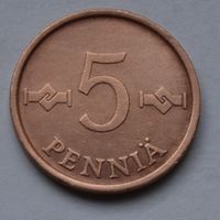 Финляндия, 5 пенни 1963 г.