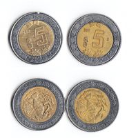 Мексика 5 песо 2011 года