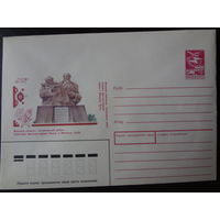 ХМК СССР, 1990 г.  Солигорский район. Памятник братьям-героям Ивану и Михаилу Цуба.