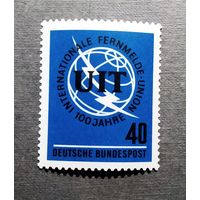 Марка Германия 1965 год 100 лет Международному союзу электросвязи