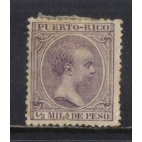 Испания Колонии Пуэрто-Рико 1895 Надп #115*