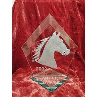 Статуэтка хрустальная Лошадь 2002 год