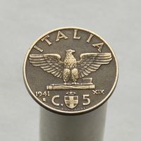 Италия 5 чентезимо  1941