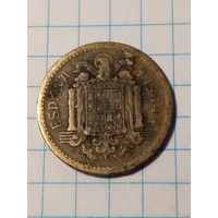 1 песета Испания 1944 год