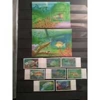 Тёркс и Кайкос 1990 г. Рыбы.