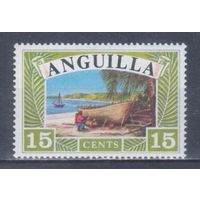 [989] Ангилья 1968. Маломерный флот.Постройка лодки. MNH