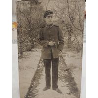 Фото ПМВ Колоритный боец, награжден лентой к ЖК. .Оригинал