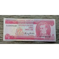 Werty71 Барбадос 1 доллар 1973 банкнота