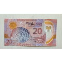 С 1 руб! Мавритания 20 полимер