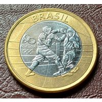 Бразилия 1 реал, 2016 XXXI летние Олимпийские Игры, Рио-де-Жанейро 2016 - Бокс     ( 1-12-6 )