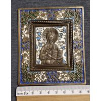 Икона господь вседержитель бронза эмаль распродажа коллекции с 1 руб без мц