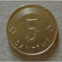 Латвия 5 сантим 1992 год, KM# 16