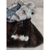 ДЛИННАЯ НОРКОВАЯ ШУБА С ПОЯСОМ. Длина - 114 см. Размер 48.