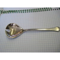 Ложка салатная МНЦ с позолотой 14,5 см.