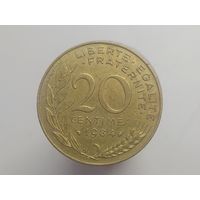20 сантимов Франция 1984 год  лот 40