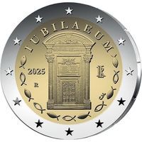 Италия 2 евро, 2025 Юбилейный год UNC