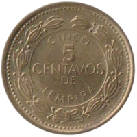 Республика Гондурас. 5 сентаво 1999