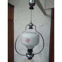 Винтажный подвесной светильник керосинка керамика СССР