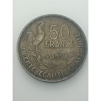 Франция 50 франков 1951 года .