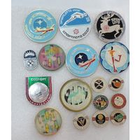 Значки "Спорт лото" СССР - 17 шт.