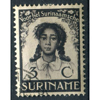 Нидерландские колонии - Суринам - 1938г. - девочка, 3 с - 1 марка - гашёная [Mi 204]. #3-WB-91-A-1