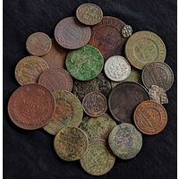 24 МОНЕТЫ РОССИЙСКОЙ ИМПЕРИИ (МЕДЬ, СЕРЕБРО)