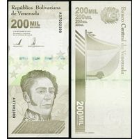 Венесуэла 200000 боливаров образца 2020 года UNC pw112 серия А