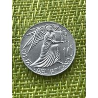 Ватикан 10 лир 1985 г