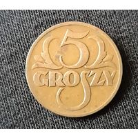 5 грошей 1930  Польша Rzeczpospolita Polska 5 groszy 1930