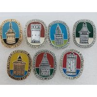 Набор значков. Башни Золотого кольца