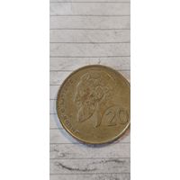 Кипр 20 цент 1990