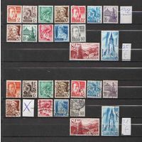 Германия.Французская зона оккупации(BADEN).Стандарт 1948 ! ПОЛНАЯ серия в двух вариантах! Чистая(без наклеек и следов от них,с родным клеем) и гашеная(без одной марки)!