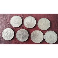 Комплект юбилейные рубли ссср , с рубля