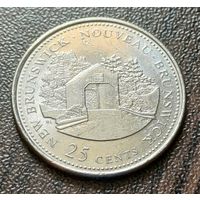 Канада 25 центов, 1992 Новый Бронсвик     ( 1-7-1 )