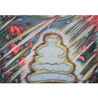 Мучения, смешанная техника, бумага 2012, Котов Олег