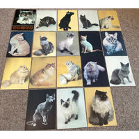 Набор открыток "Кошки" 17 шт.