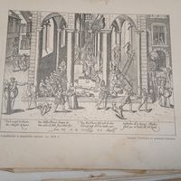 Ограбление и разорение церкви въ 1579 г. Гравюра. 19-20век. 29 х 21см.