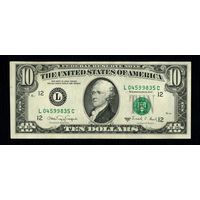 Распродажа с 1 рубля. МЦ. 10 долларов США 1988