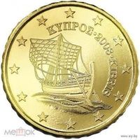10 евроцентов 2008 Кипр UNC из ролла