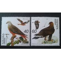 Армения 1995 год. Фауна. Хищные птицы (стервятник, пустельга) 2м**