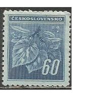 Чехословакия. Веточка липы. Стандарт. 1945г. Mi#428.