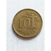Финляндия 10 пенни 1963