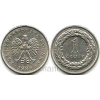 Польша 1 злотый 1995