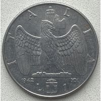 Италия 1 лира 1942 г.