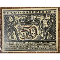 Нотгельд 50 пфеннигов 1921 год. Остерфельд. Веймарская республика